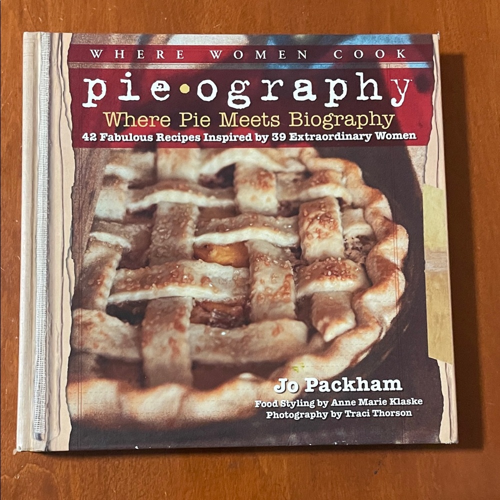Pieography Cookbook by - Red and Brown Cover